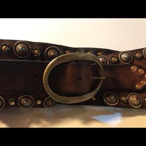 Anthropologie ~ Embellished Leather Dress Belt